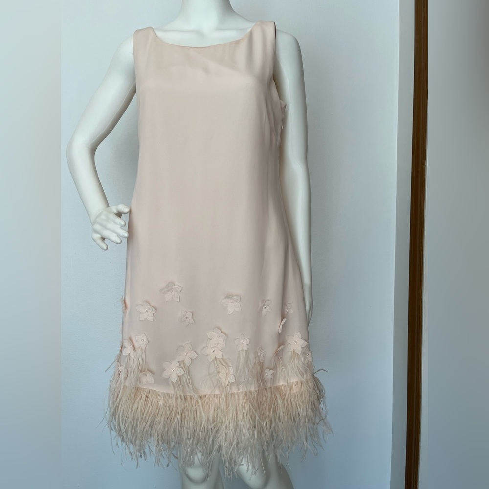 New with tags Jessica Simpson feather and seed pearls dress